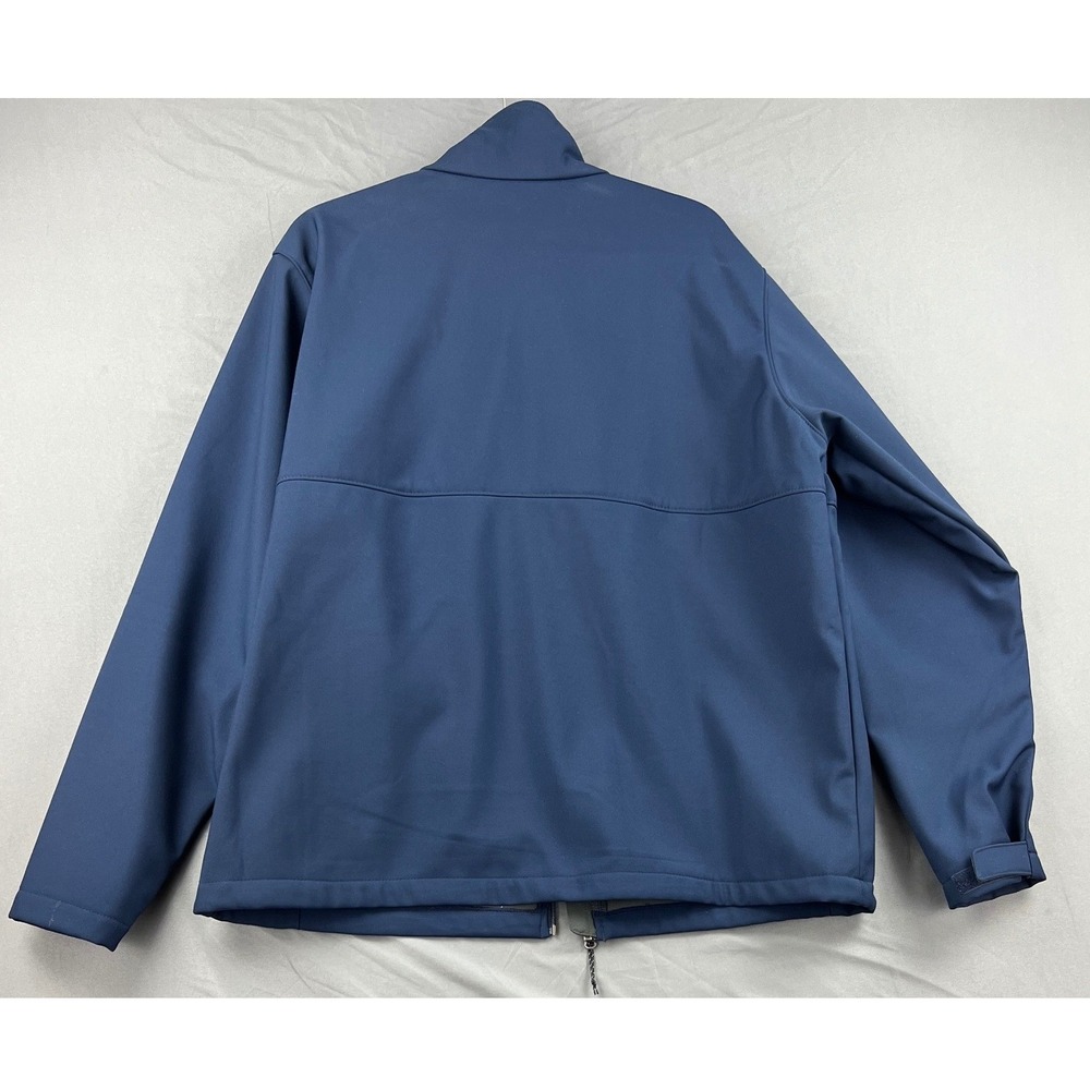 Columbia Softshell Jacket Men XL Navy Blue Good Michigan Wolverines Fleece Lined - Picture 10 of 15